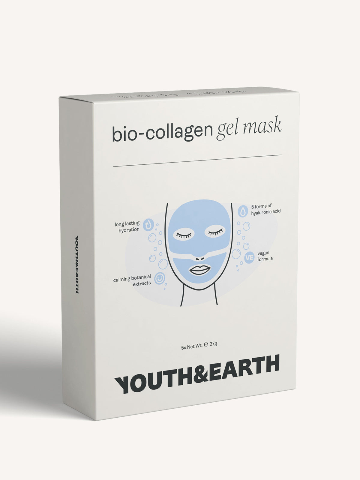 Hyaluronic Acid - Gel Face Mask - 5 Pack