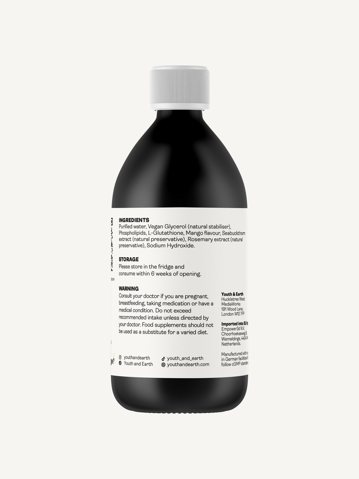 Liposomal Glutathione - 400mg Mango Flavour 250ml