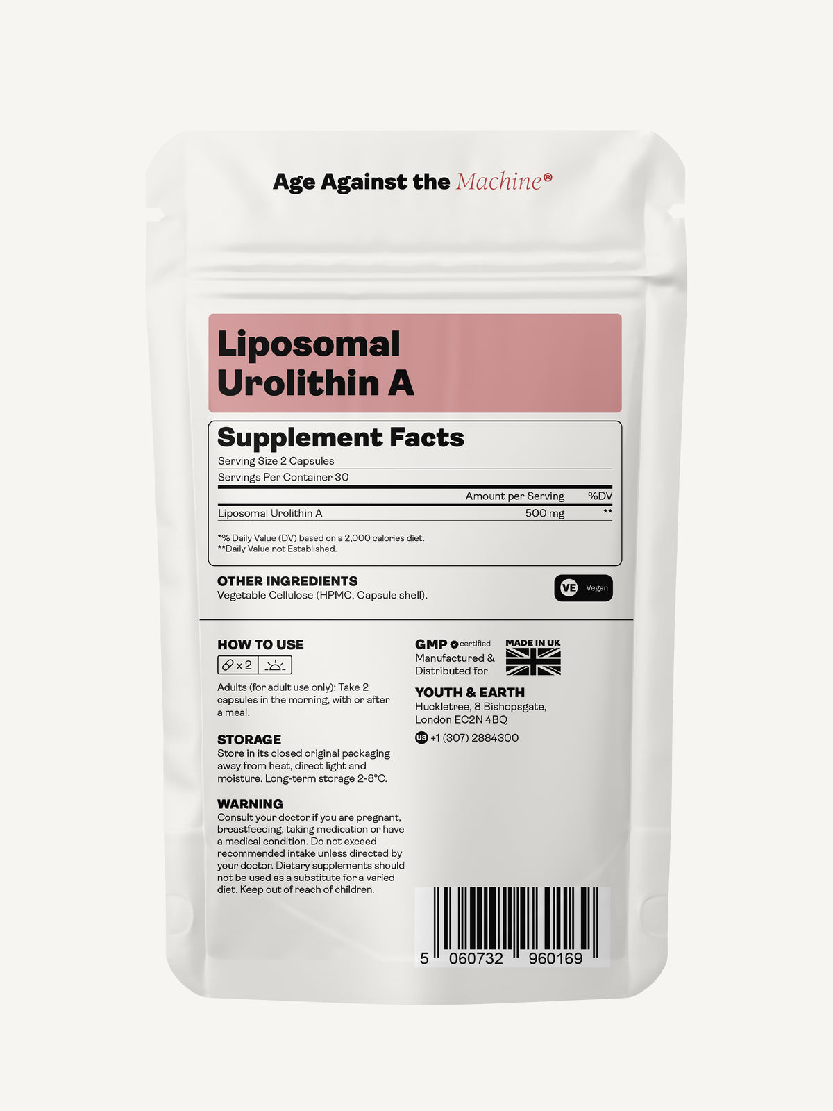 Liposomal Urolithin A 60 Capsules