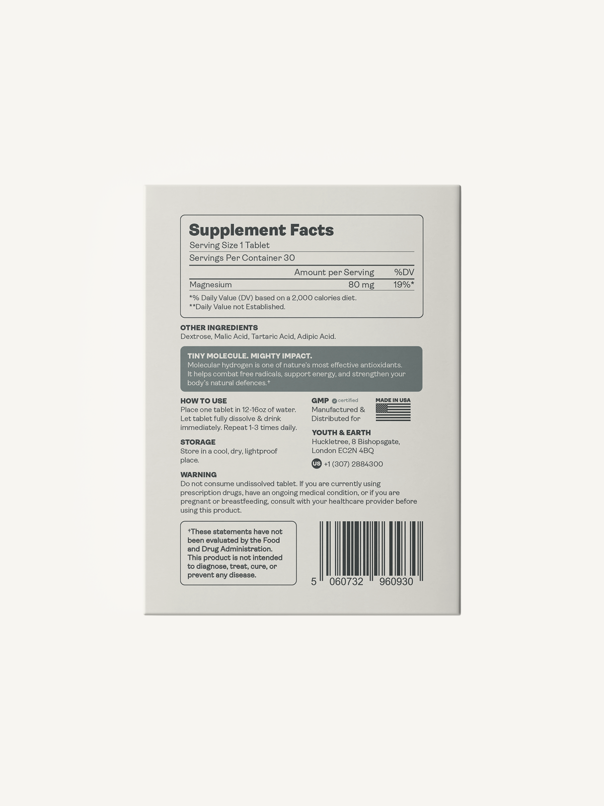 Molecular Hydrogen Tabs