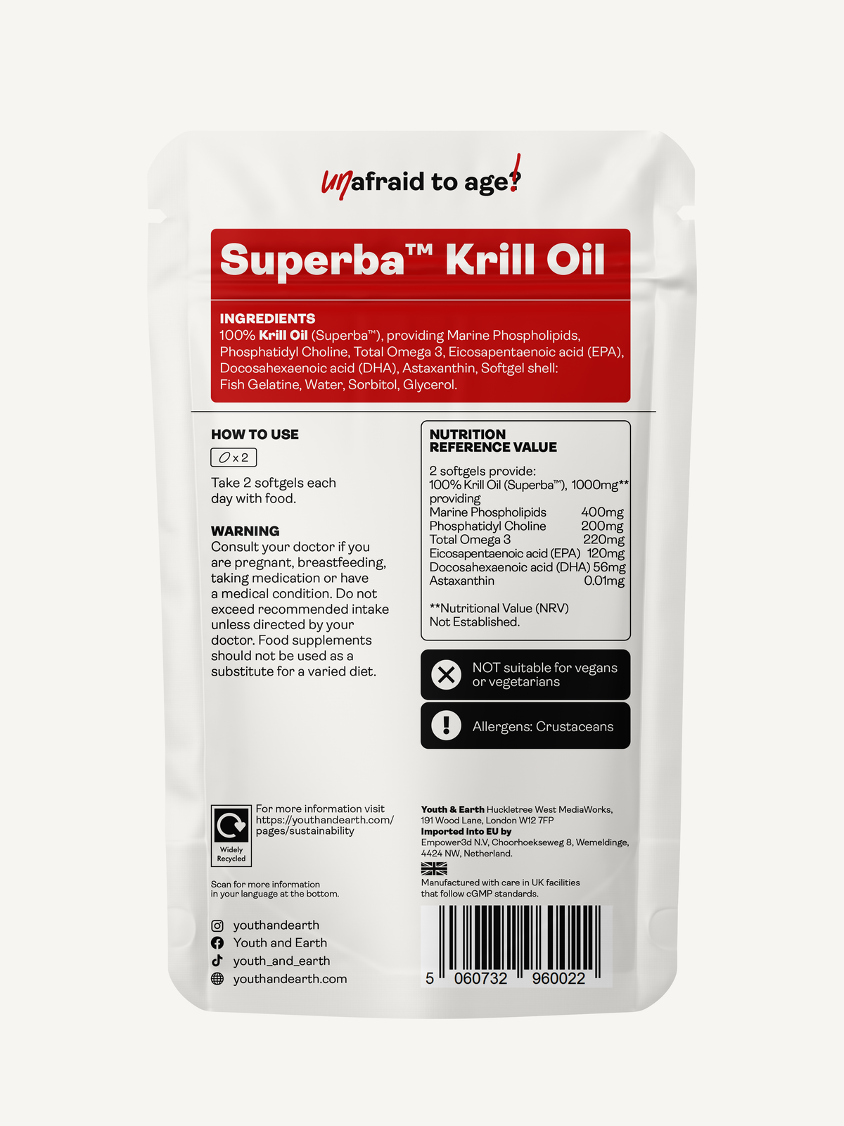 Superba ™ Krill Oil 500mg 60 softgels