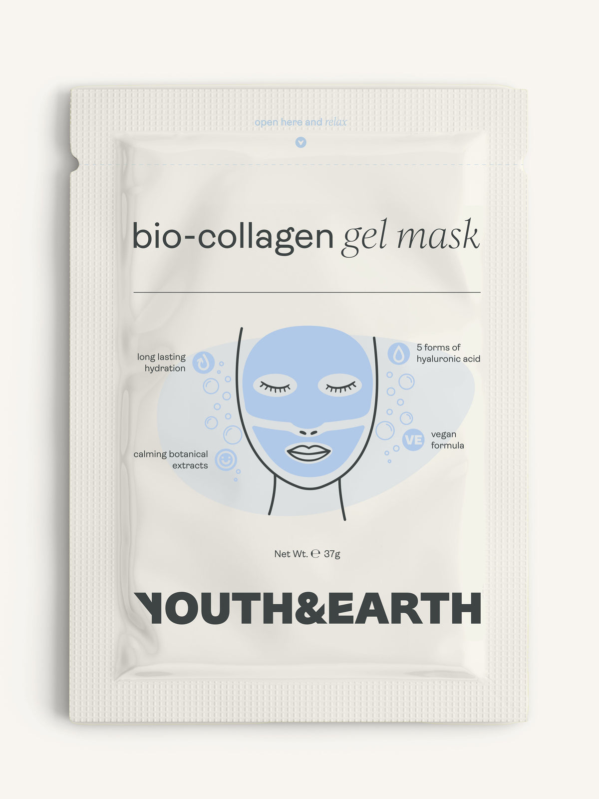 Hyaluronic Acid - Gel Face Mask - 5 Pack