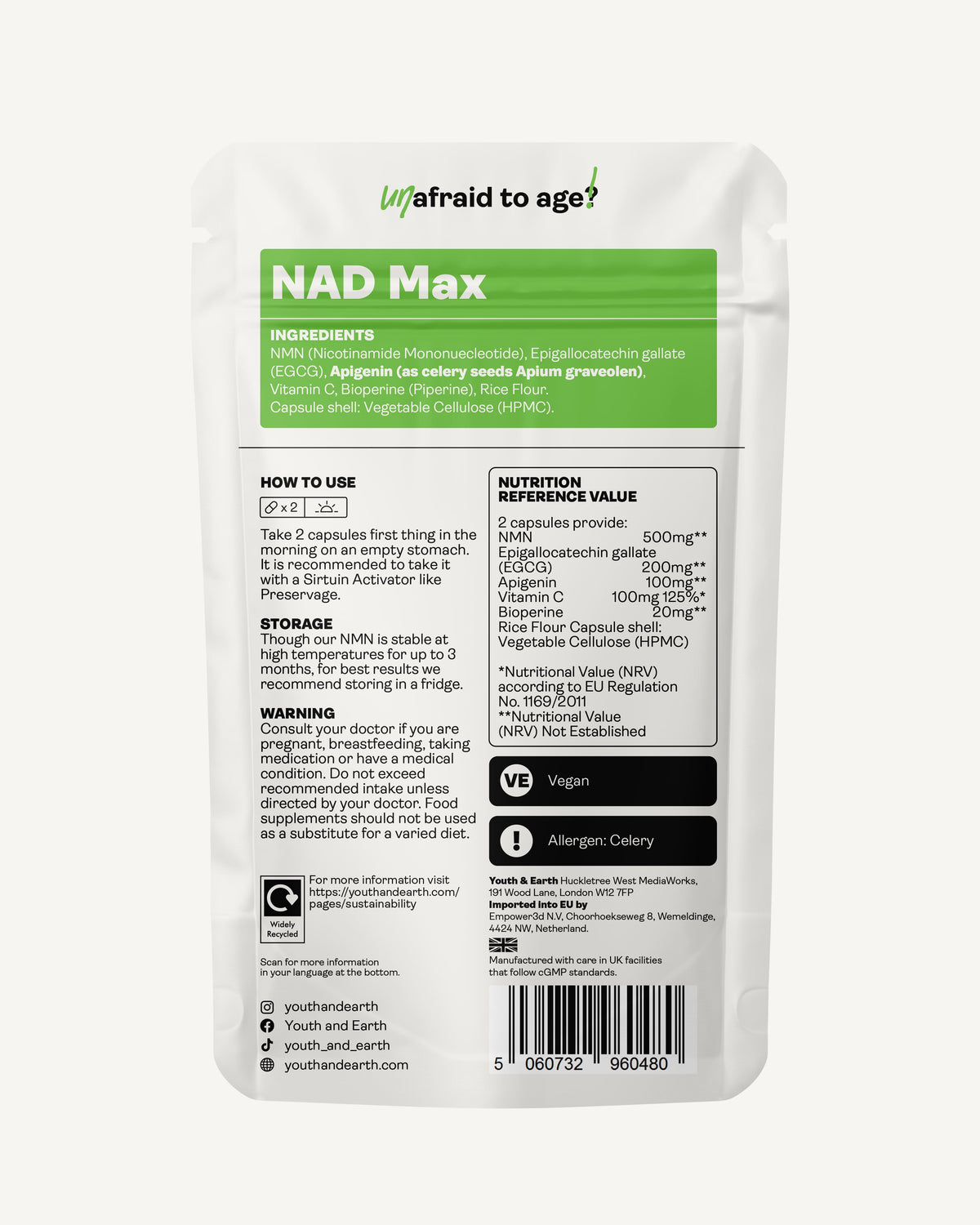 NAD Max 460mg x 60 Capsules